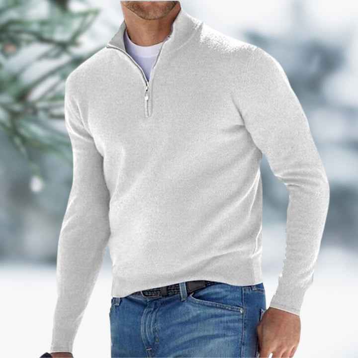 Ingo™ - Herren Pullover mit raffiniertem Viertelreißverschluss