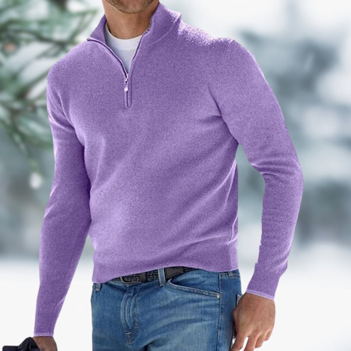 Ingo™ - Herren Pullover mit raffiniertem Viertelreißverschluss