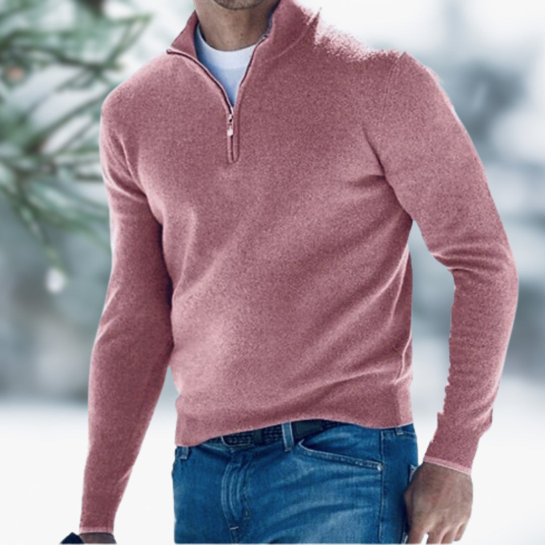 Ingo™ - Herren Pullover mit raffiniertem Viertelreißverschluss