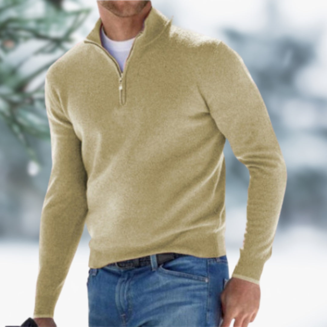 Ingo™ - Herren Pullover mit raffiniertem Viertelreißverschluss