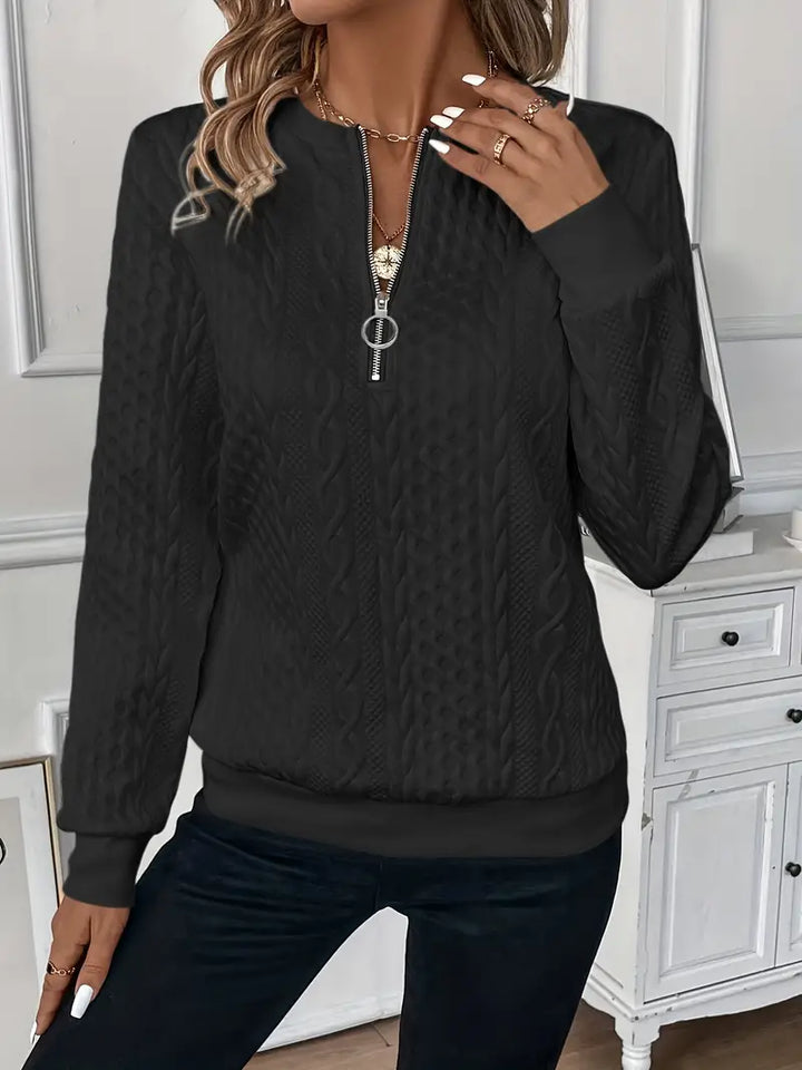 Inge™ - Stylischer Pullover mit Reißverschluss für Komfort und Stil