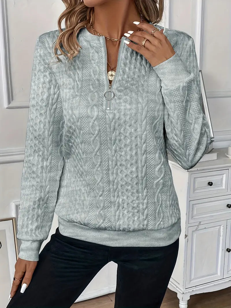 Inge™ - Stylischer Pullover mit Reißverschluss für Komfort und Stil