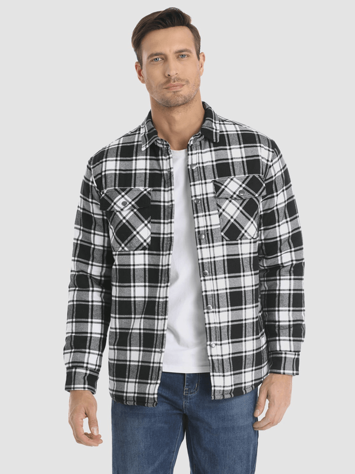 Jakob™ - Gestreifte Flanelljacke